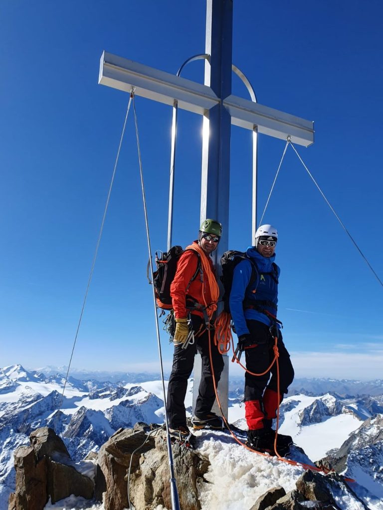 Thilo Klante & Thomas Geisler auf der Wildspitze in Tirol